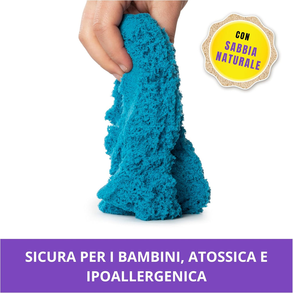 Spin Master - Kinetic Sand: Sacchetto con 900Gr di Sabbia Cinetica Colorata