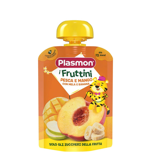 Plasmon - Pouches Toddler Pesca Mango: Confezione 130 gr