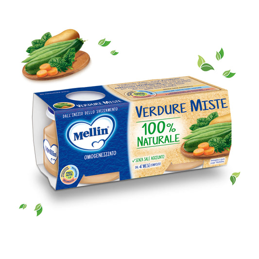 Mellin - Omogeneizzato Verdure Miste: Confezione 4x80g