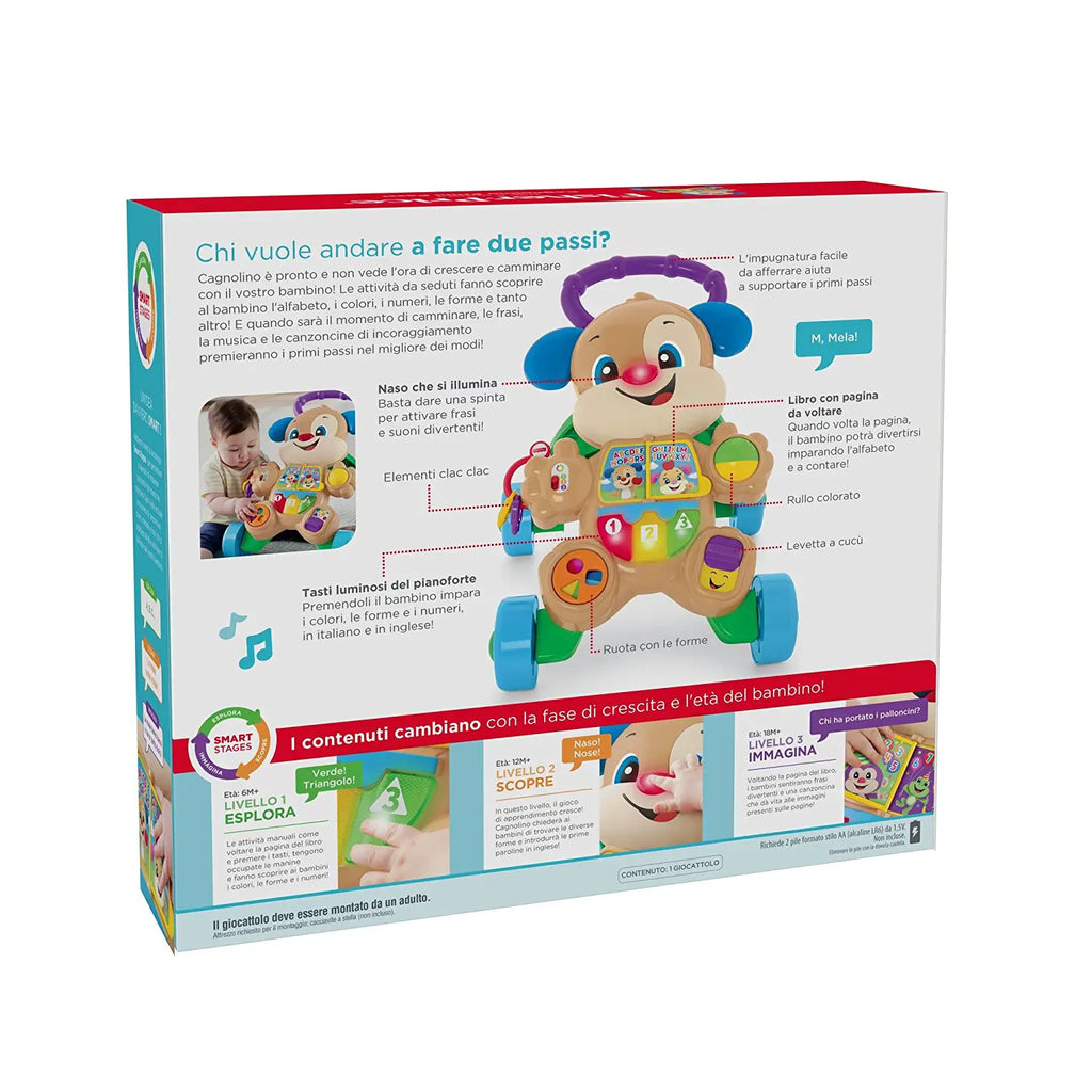 Fisher Price - Ridi & Impara Smart Stages Cagnolino Primi Passi HHX15