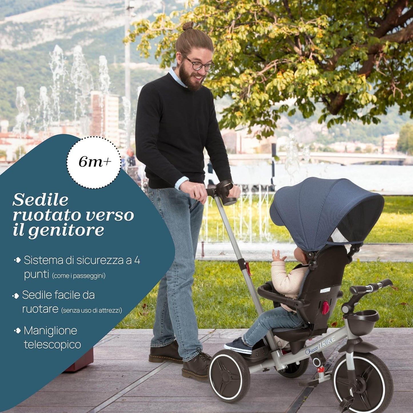 Chicco - Linea Move & Grow: Triciclo 4In1