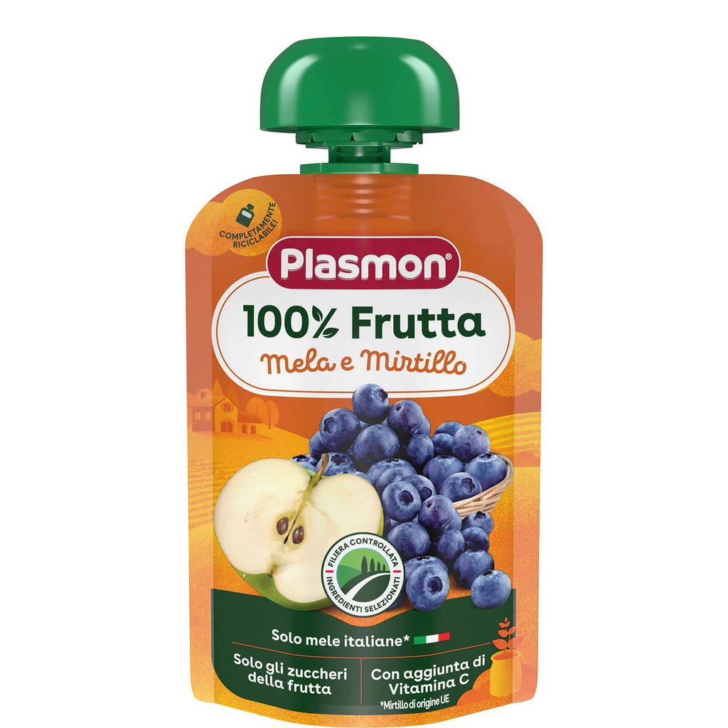 Plasmon - Spremi Gusta Mela Mirtillo: Confezione 100 gr
