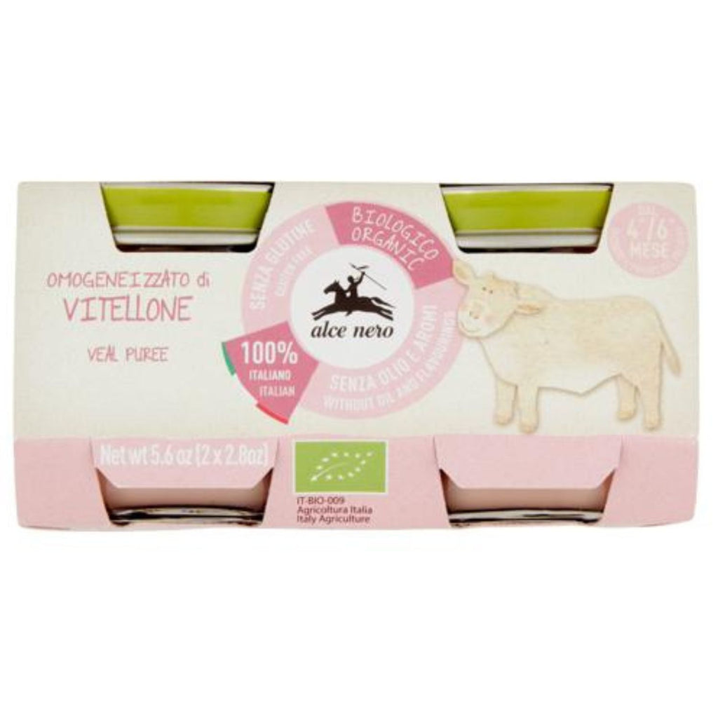 Alce Nero - Omogeneizzato Biologico Carne: Confezione 2x80 gr
