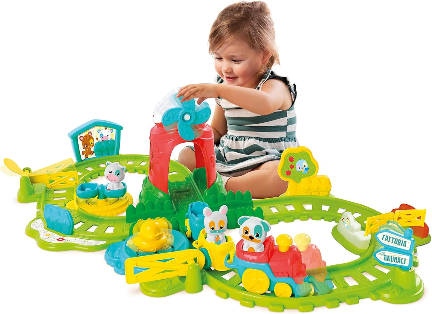Clementoni - Playset the little train on the farm interactive 17756