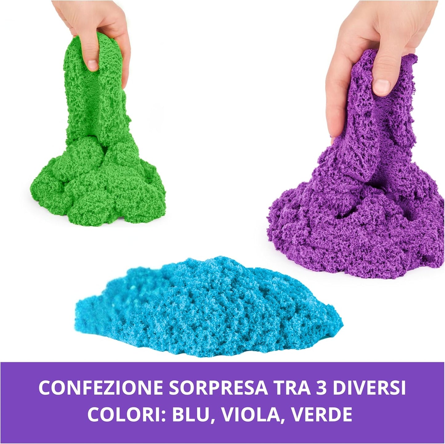 Spin Master - Kinetic Sand: Sacchetto Sabbie Colorate