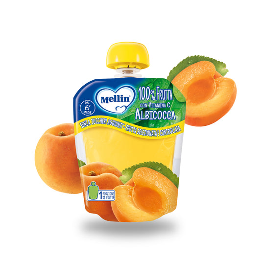 Mellin - Pouch Albicocca: Confezione 90 gr