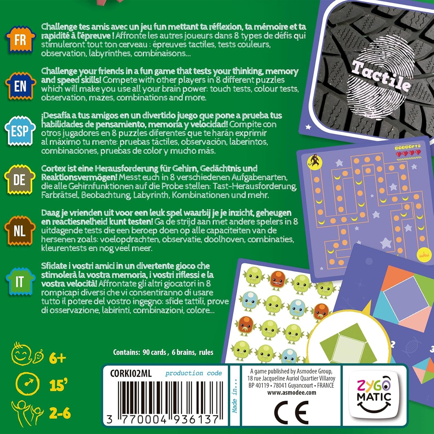 Asmodee - Cortex² Challenge Kids