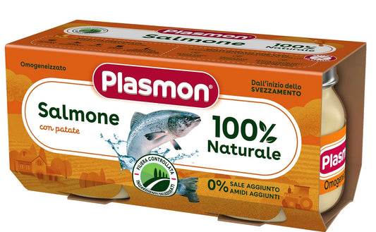 Plasmon - Homogenized Salmon - Potatoes 2 x 80 gr