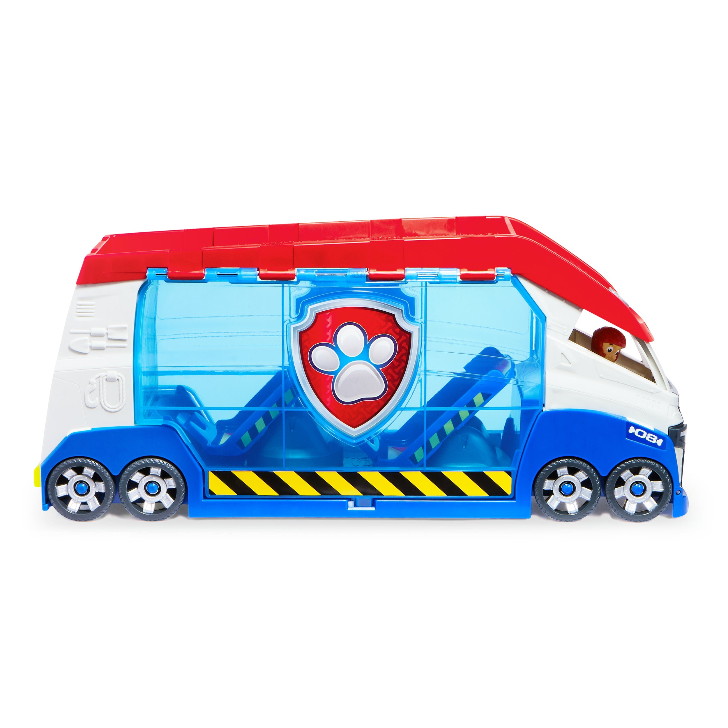 Spin Master - PAW PATROL Paw Patroller trasformabile con lanciatore per veicoli