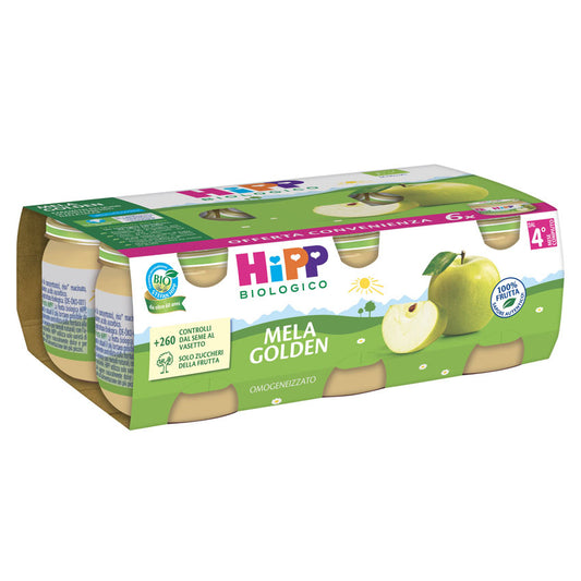 Hipp - Golden Apple Homogenized Multipack 6x80gr