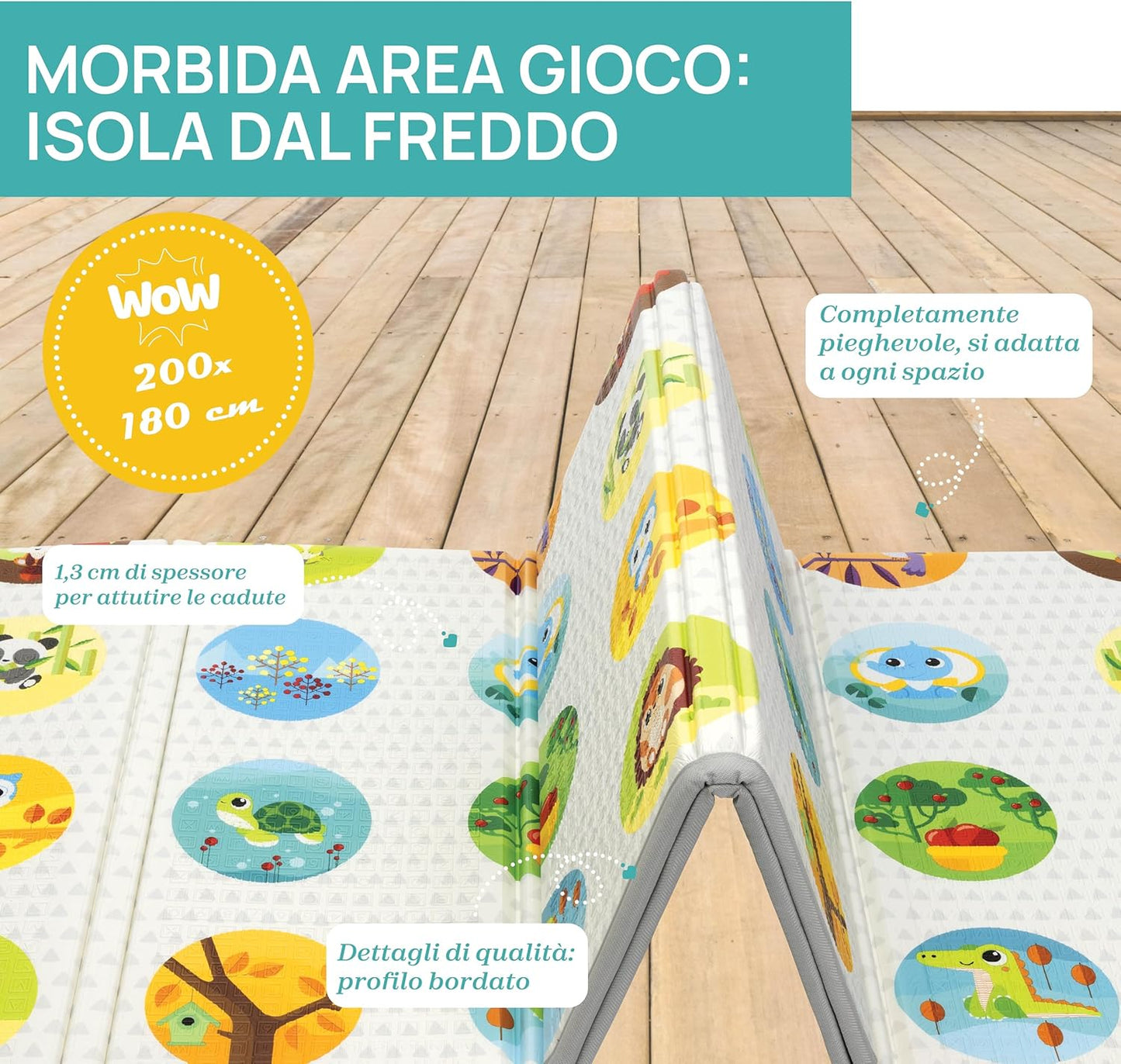 Chicco - Baby Sense & Focus: Maxi Tappeto 2in1