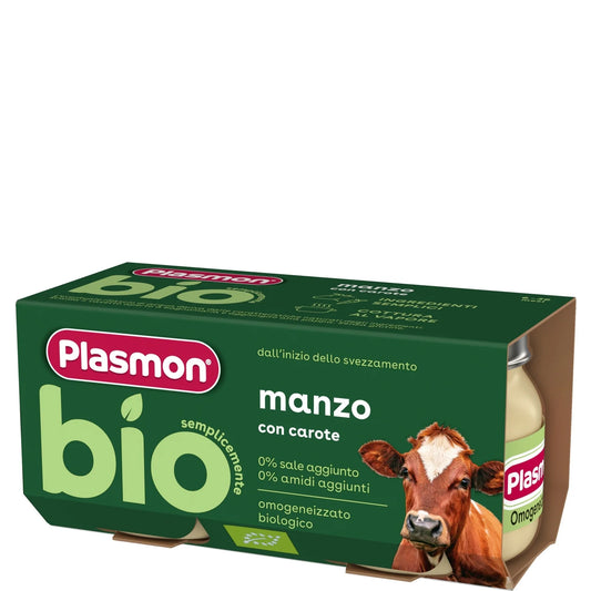 Plasmon - BIO Omogeneizzato Manzo: Confezione 2x80 gr