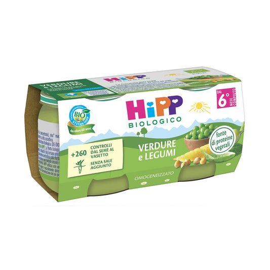 Hipp - Omogeneizzato Piselli: Confezione 2x80 gr