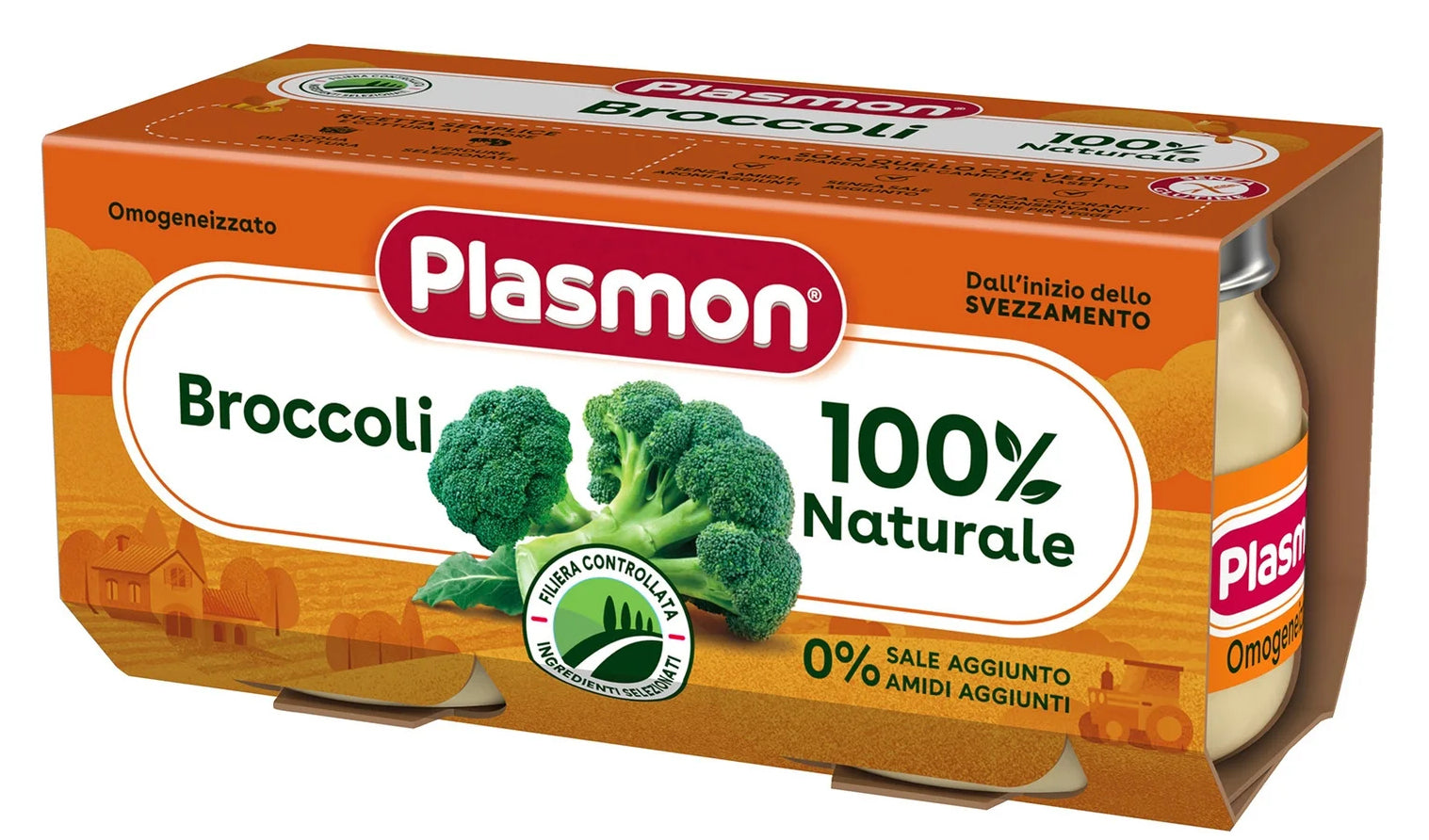 Plasmon - Omogeneizzato Broccoli: Confezione 2x80 gr