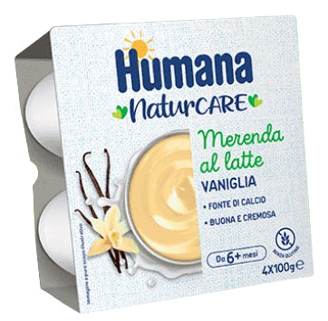 Humana - Merenda Vaniglia: Confezione 4X100 gr