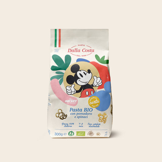 Dalla Costa - Pasta Bio Mickey & Co Con Pomodoro E Spinaci: Confezione 300 gr