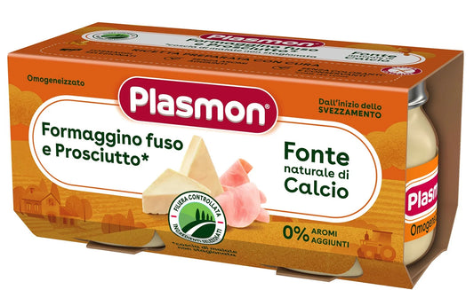 Plasmon - Omogeneizzato Formaggino Prosciutto: Confezione 2x80 gr