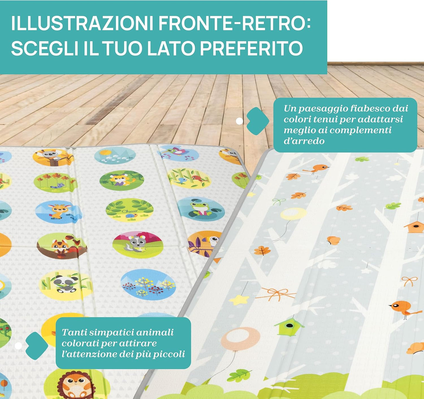 Chicco - Baby Sense & Focus: Maxi Tappeto 2in1