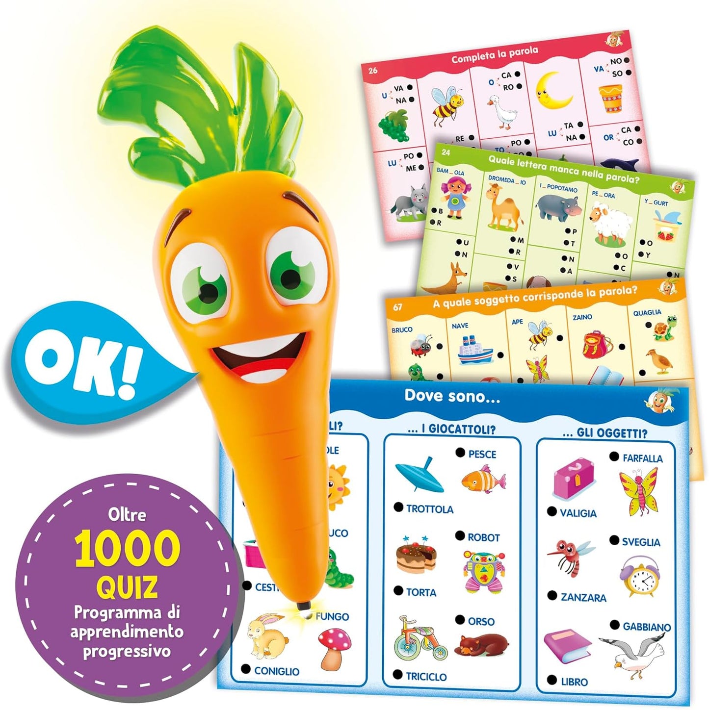 Lisciani - Carrot Talking Pen 1000 Questions