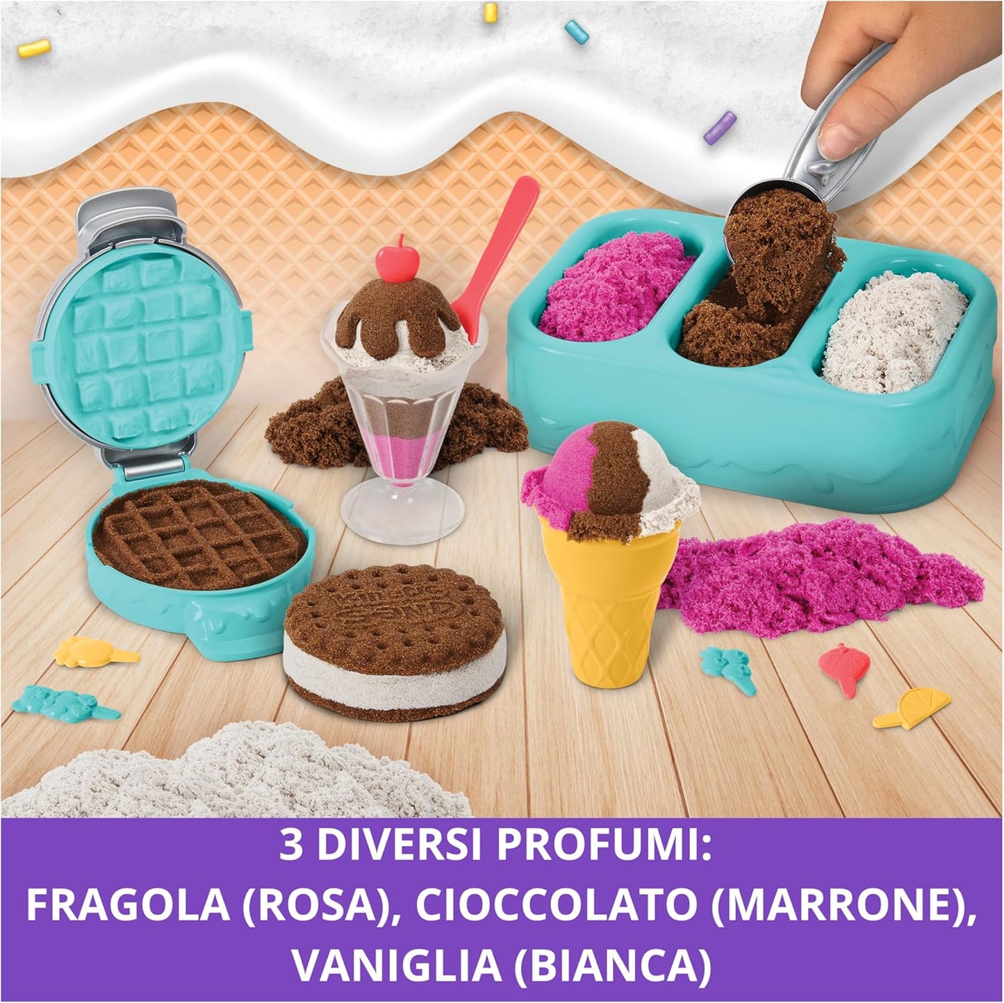 Spin Master - Kinetic Sand playset Gelati Deliziosi