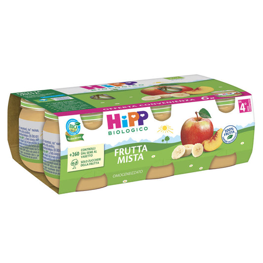 Hipp - Omogeneizzato Frutta Mista Multipack: Confezione 6x80 gr