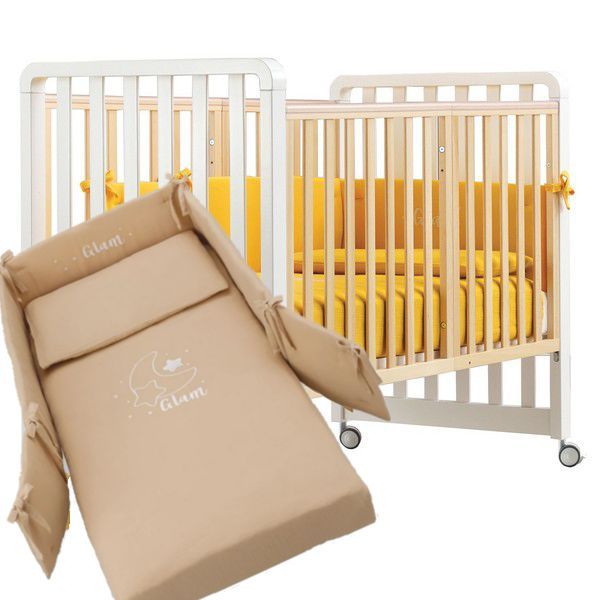 Azzurra Design - Lettino Glam  9 In 1 + Materasso + Completo Piumone Glam