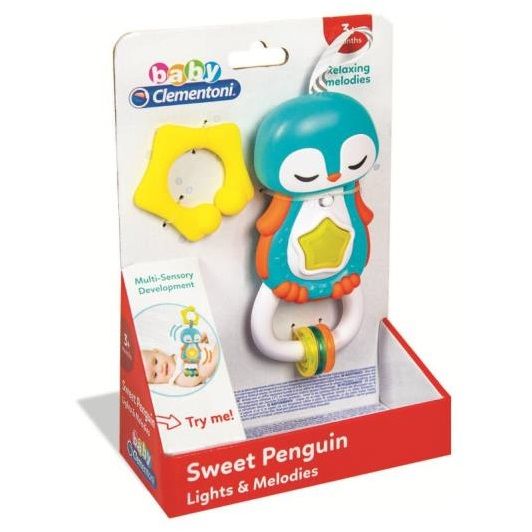 Clementoni - Interactive Penguin Rattle 17331