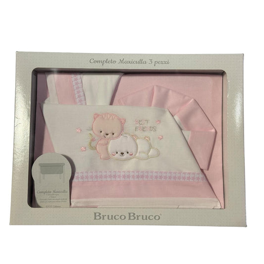 Bruco Bruco - Set Maxi Culla 3 Pezzi Rosa