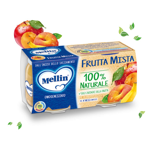 Mellin - Omogeneizzato Frutta Mista: 2x100 gr