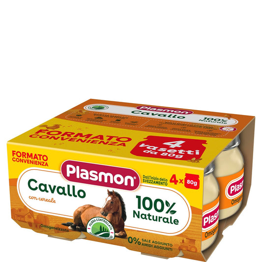 Plasmon - Omogeneizzato Carne Cavallo: Confezione 2x80 gr