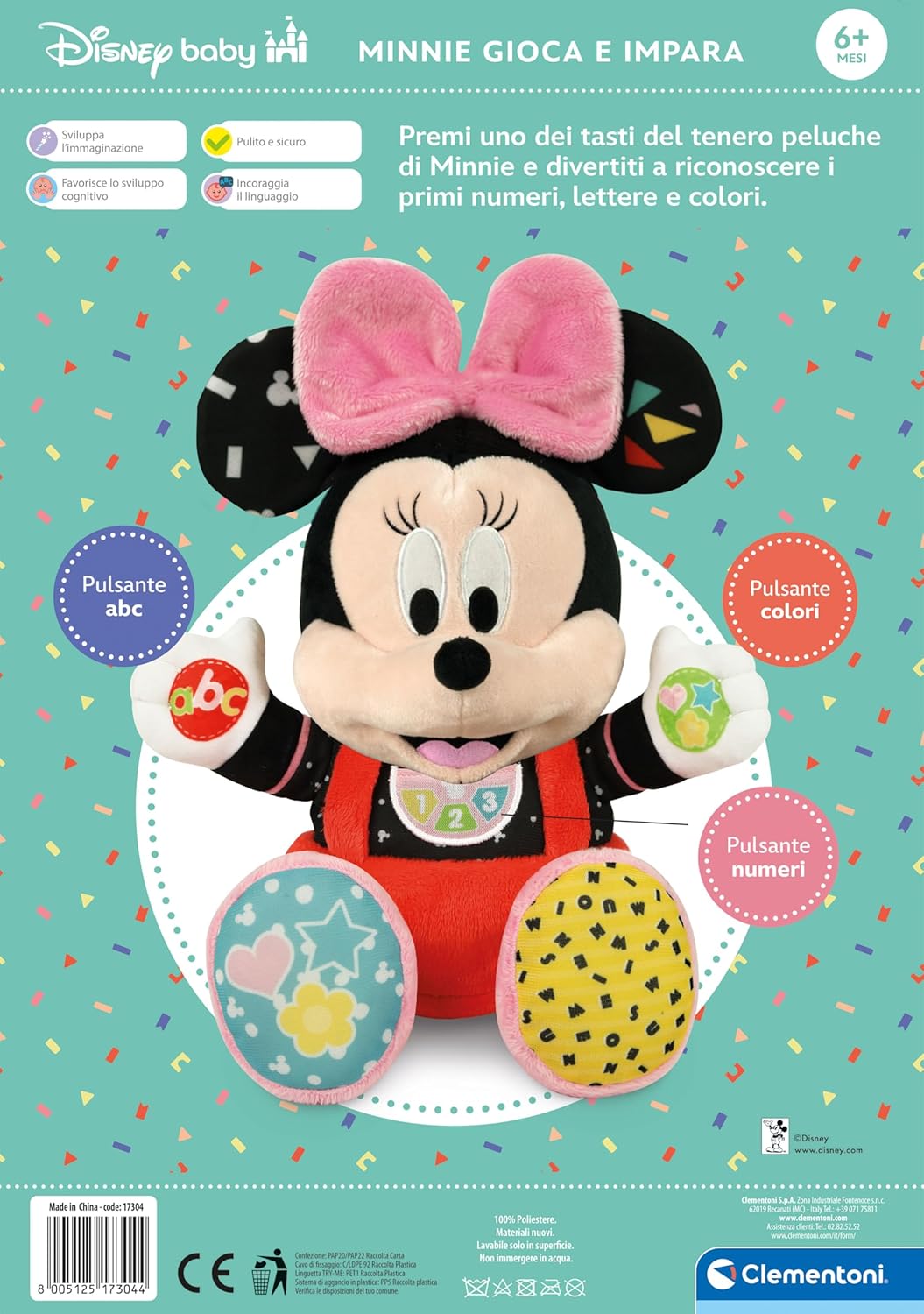 Clementoni - Baby Minnie Plays And Learns 17304