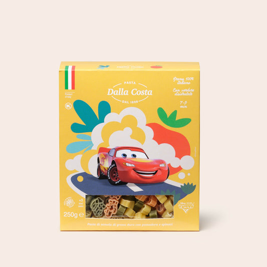 Dalla Costa - Pasta Cars Con Pomodoro E Spinaci: Confezione 250 gr