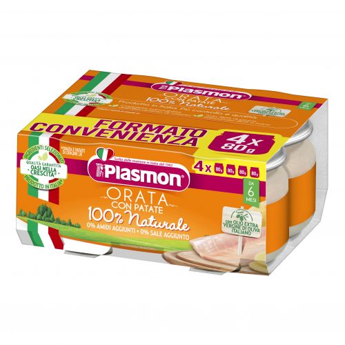Plasmon - Omogeneizzato Orata: Confezione 4x80 gr