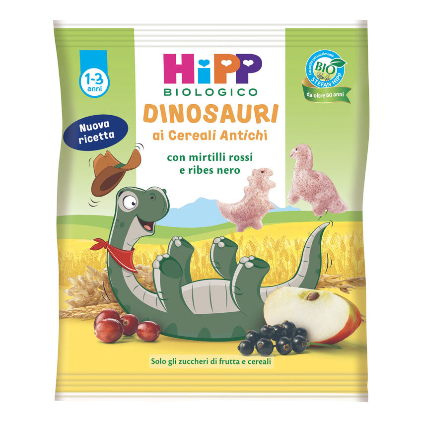 Hipp - Snack Dinosauri Ai Cereali Antichi: Confezione 30 gr