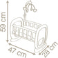 Smoby - Baby Nurse Cradle with Carousel