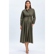 ALTHEA - Abito Camicia Premaman e Allattamento Verde