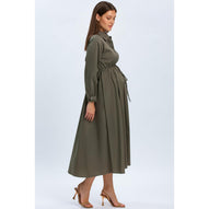 ALTHEA - Abito Camicia Premaman e Allattamento Verde