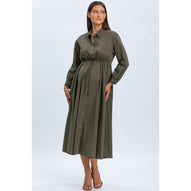 ALTHEA - Abito Camicia Premaman e Allattamento Verde