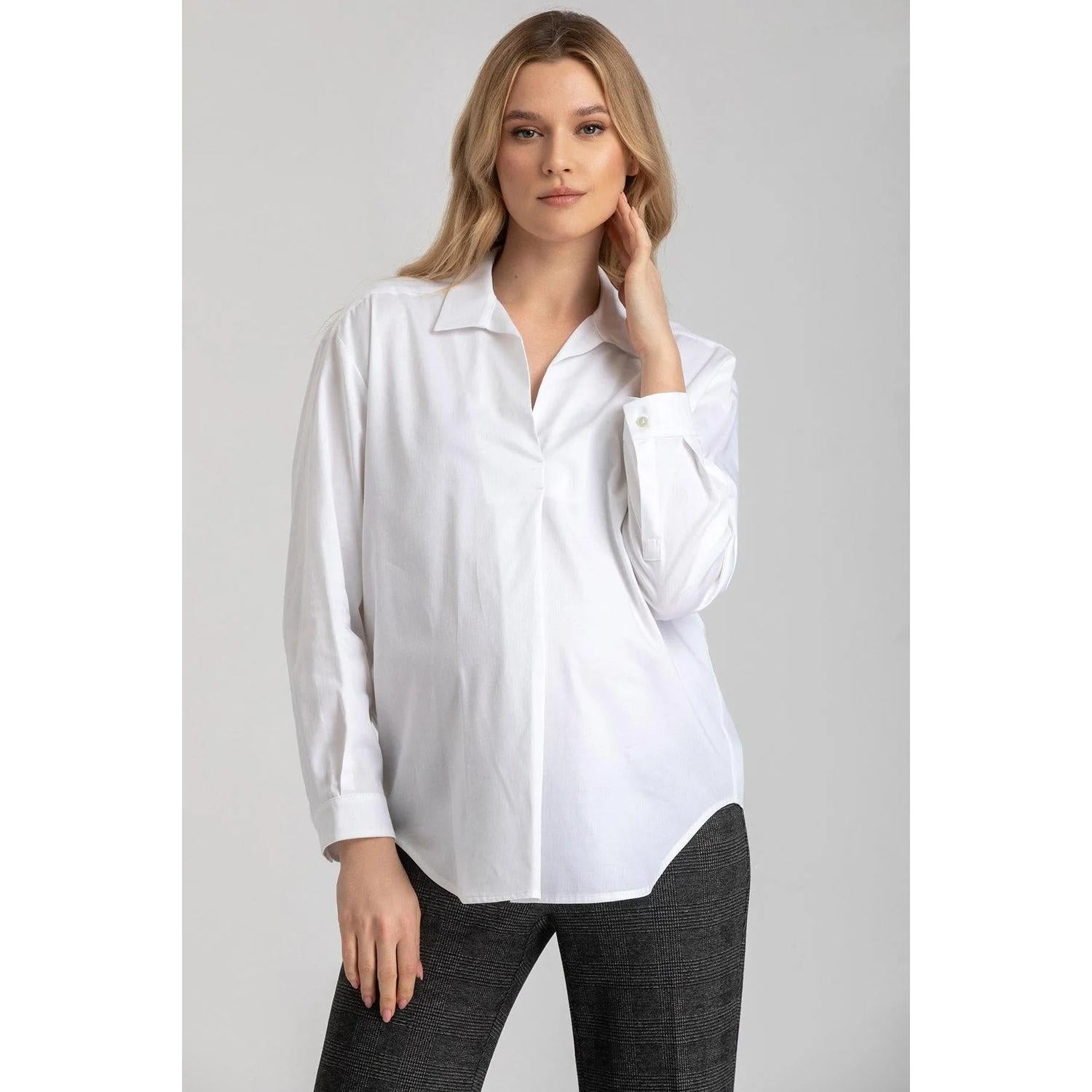 ANNA - Camicia Premaman in Popeline