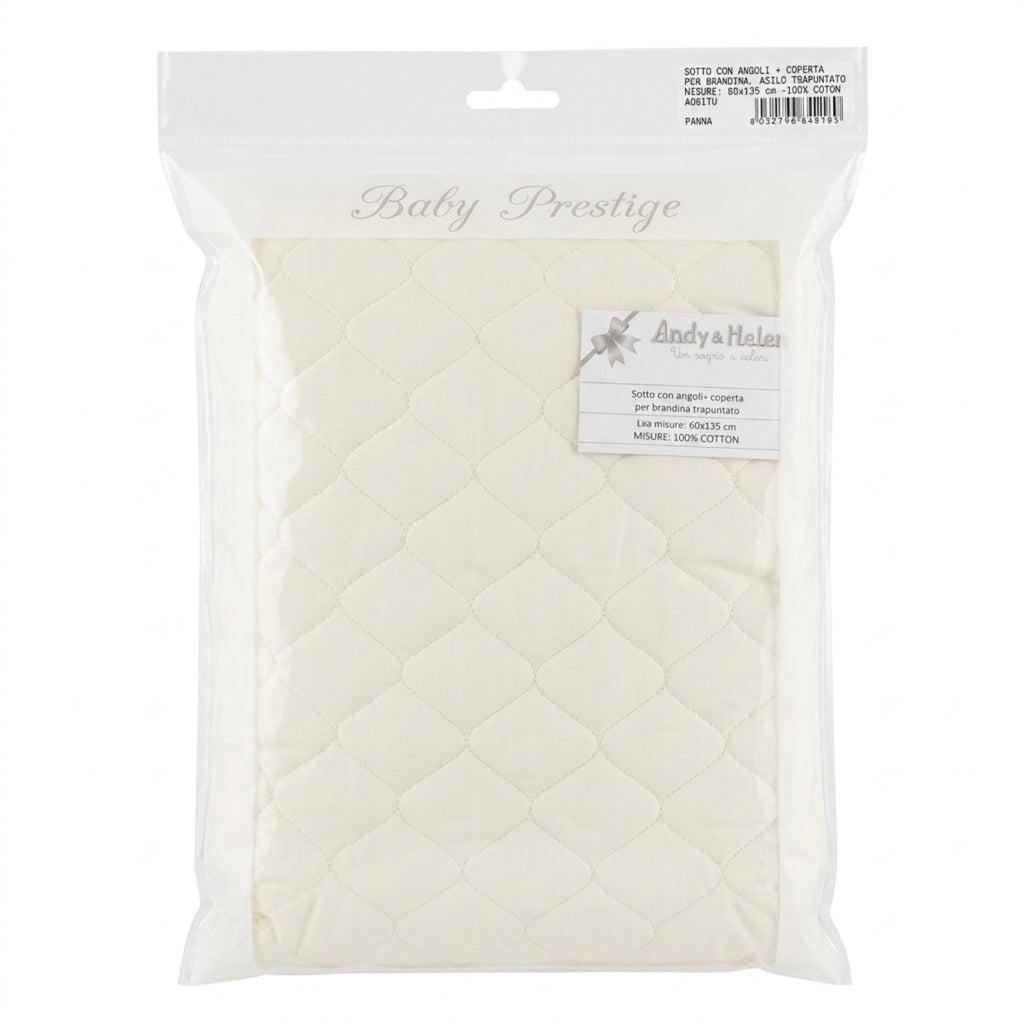 Andy & Helen - Sotto con Angoli + Coperta per Brandina Asilo Trap 60x135 Cm