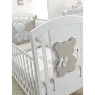 Azzurra Design - Lettino Funky Con Decoro Orsetto Bianco