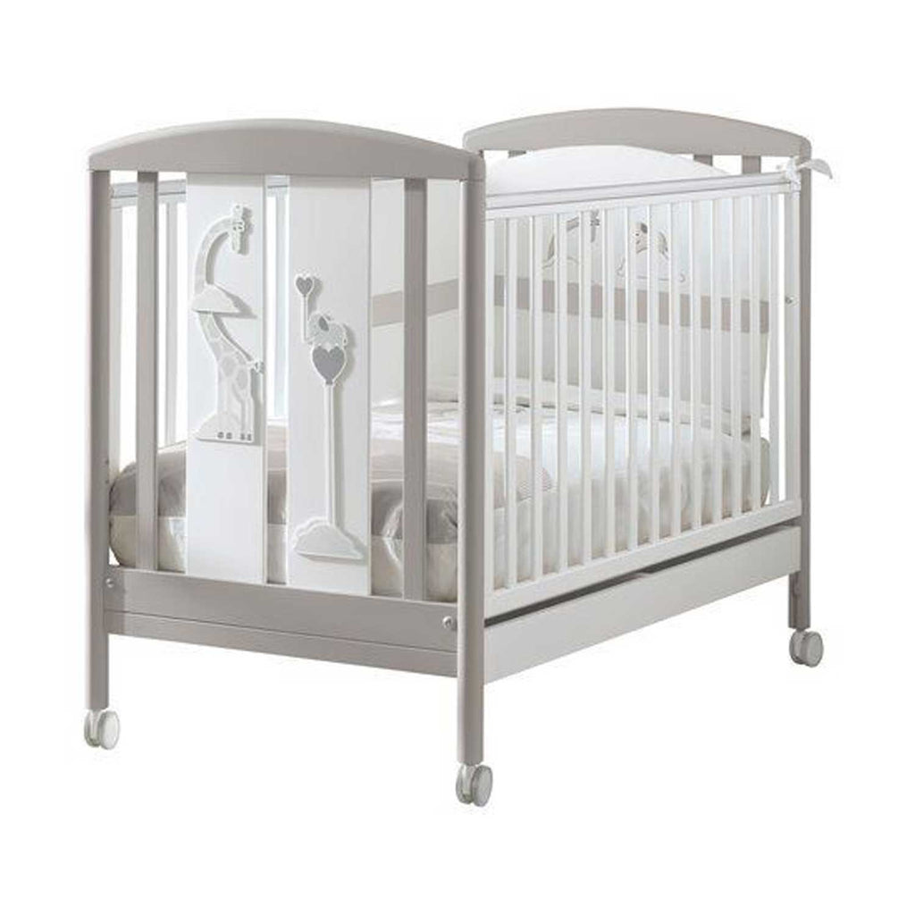 Pali - Savana Cot White/Dove Grey