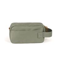 Pochette verde in nylon