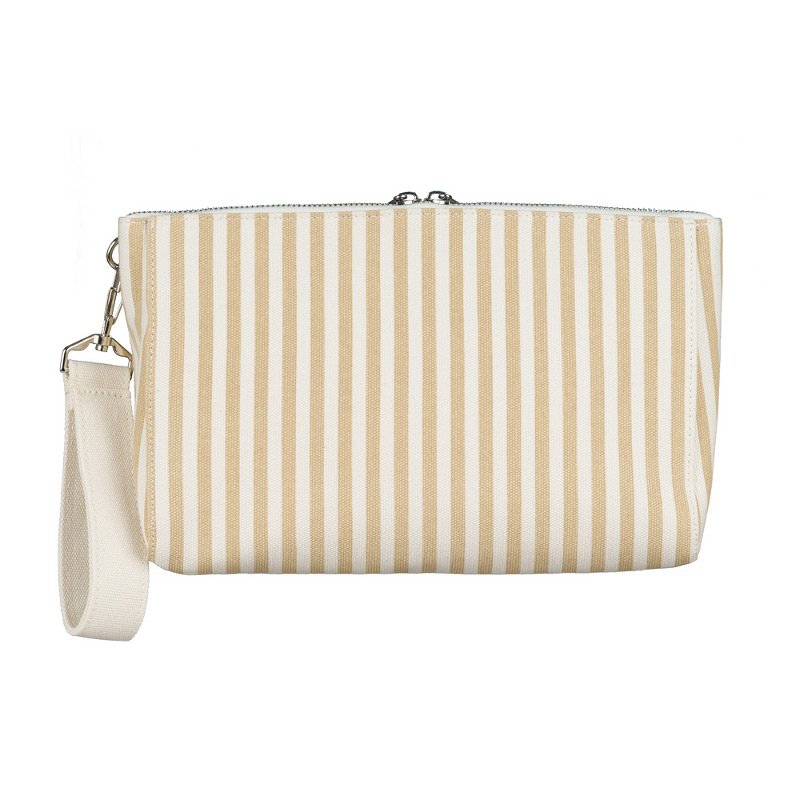 Pochette canvas beige