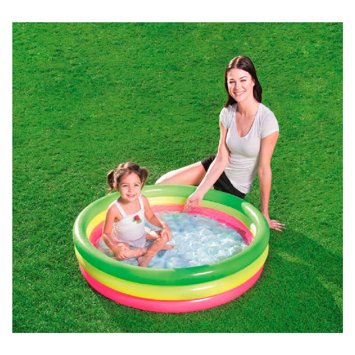 Bestway - Piscina Gonfiabile Colorata 102 x 25 cm