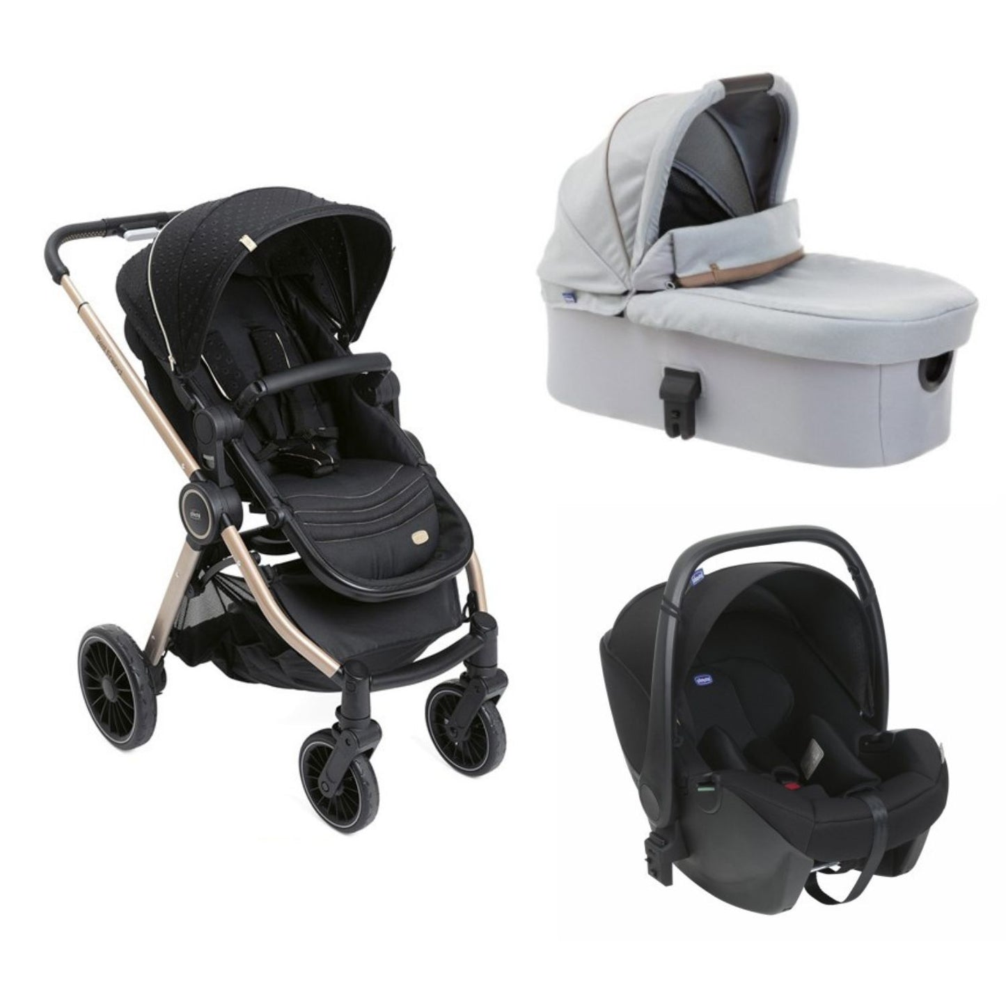 Chicco - Trio Best Friend Pro Light + Seggiolino Auto Kory Isize R129