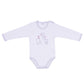 Ellepi - 2 Body con apertura sulla spalla a Maniche Lunghe 100% Cotone Grigio