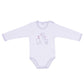 Ellepi - 2 Bodysuits with opening on the shoulder and long sleeves, 100% gray cotton