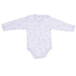 Ellepi - 2 Body con apertura sulla spalla a Maniche Lunghe 100% Cotone Grigio