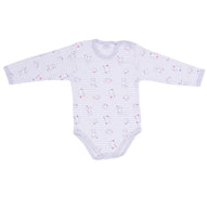 Ellepi - 2 Body con apertura sulla spalla a Maniche Lunghe 100% Cotone Grigio
